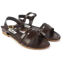 Aedee Women's Flat Sandals/Ankle Strap Flat/Sandal/Stylish women Sandal-thumb1