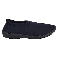 Aedee Women Slip On Flats Comfortable Casual Dress Belly Slip on Super Lightweight Women Bellies  Non-Slippery Belly for Women (Navy, UK8)-thumb1