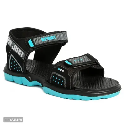 Aedee Men's Casual Velcro Sandals/Running Walking Dailywear Indoor Outdoor Floaters (FRB-SND1-Brown)