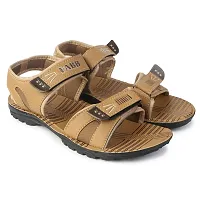 Aedee Men's Casual Leather Daily use Floater Sandal/Sports Sandal for Men's/Floaters for Men's Stylish (101)-thumb1