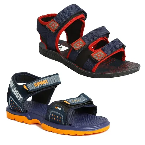 Classy Synthetic Multicolored Comfort Sandals Sandals For Men