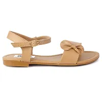 Aedee Women's Sandals Casual Flip Flops Beach Sandals Ankle Strap Flat Sandals for Women (Beige) -8 UK-thumb2