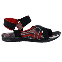 Aedee Men's Casual Dailywear Sandals/Indoor Outdoor Flip Flop Walking Sandals for Men (3105-RED)-thumb1