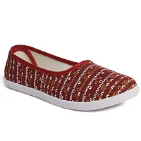 Aedee Women Casual Printed Bellie/Loafer for Women/Casual Jutti for Girls and Woman (B3-P)-thumb1