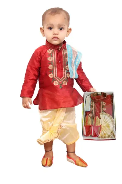 Boy's Festive Wear Kurta Dhoti Set