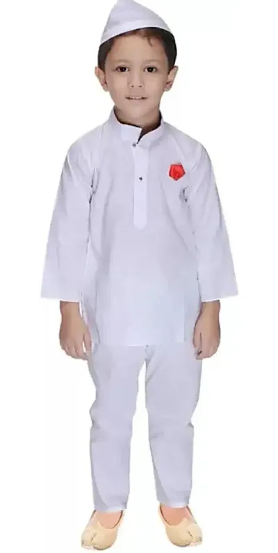 Nehru style white kurta and Pajama 