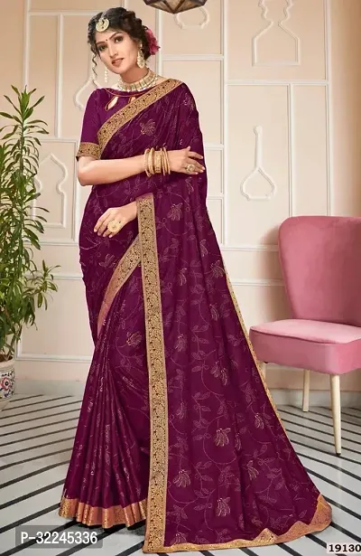 Elegant Maroon Art Silk Saree with Blouse piece For Women