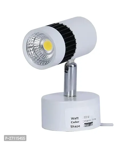 Stylish 3 Watt Warm White Yellow Led Wall Light For Focusing Wall Or Photo Frame -3 Watts Metal