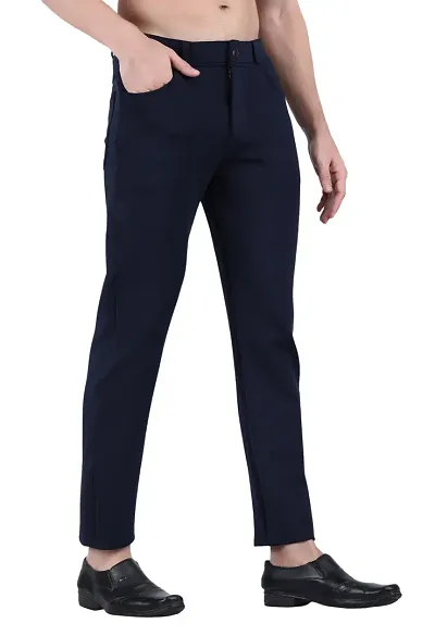 Men Casual Chinos Trouser in Stretch | color