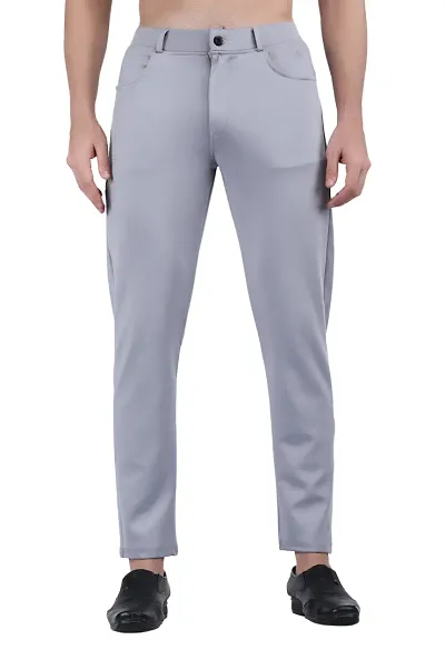 Mens Stretchable Casual Lycra Trousers