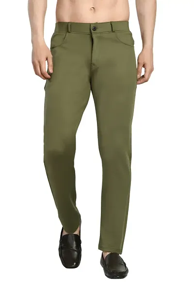 Buy Louis Philippe Olive Trousers Online  742654  Louis Philippe