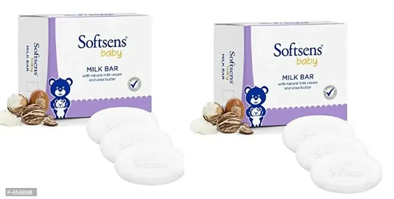 Softsens baby MILK BAR SOAP (100g*3+100g*3)