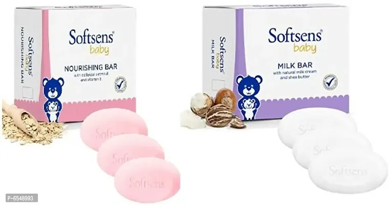 Softsens baby NOURISHING BAR 300g+Softsens baby MILK BAR 300g