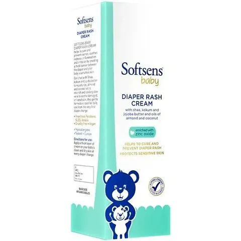 Softsens Baby Powder and Massage Oil and Diaper Rash Cream