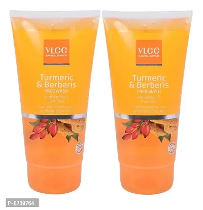 VLCC NATURAL SCIENCES Turmeric  Berberis FACE WASH SKIN DEFENSE (150ml*2)-thumb0