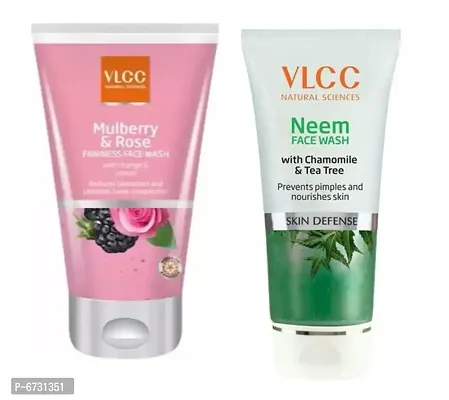 VLCC NATURAL SCIENCES Mulberry  Rose 150ml+ Neem 150ml