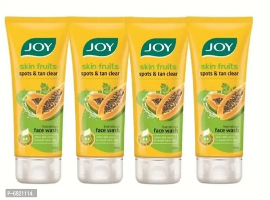 JOY Skin Fruits Spots amp; Tan Clear Papaya Face Wash (100ml*4)