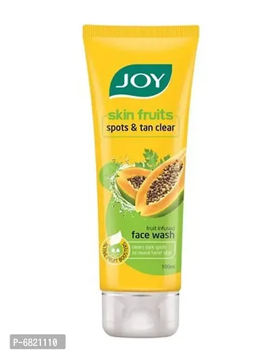 JOY Skin Fruits Spots amp; Tan Clear Papaya Face Wash (100ml*3)-thumb3