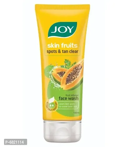 JOY Skin Fruits Spots amp; Tan Clear Papaya Face Wash (100ml*4)-thumb4