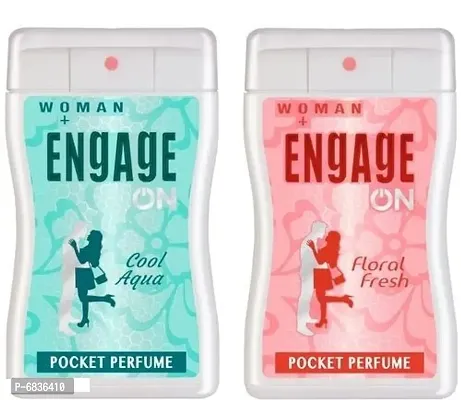 ENGAGE POCKET PERFUME FOR WOMAN 1 Cool Aqua +1 Floral Fresh (17ml*2)-thumb0