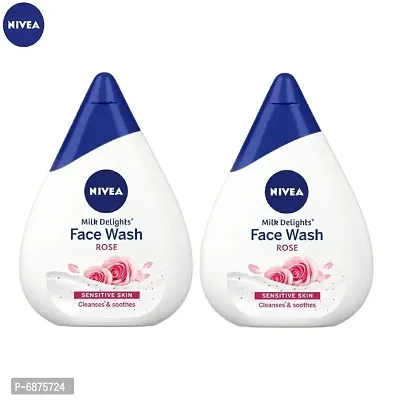 NIVEA Milk Delights Face Wash ROSE (100ml*2)