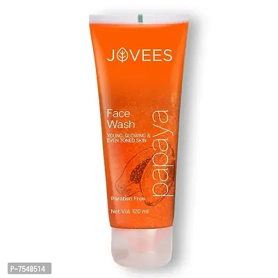 JOVEES Papaya Face Wash 120ml Young, Glowing  Even Toned Skin-thumb0