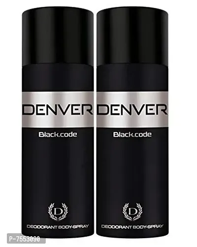 DENVER Black.code (150ml*2) Deodrant Body Spray-thumb0