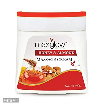 Maxglow Honey  Almond Massage Cream 400g