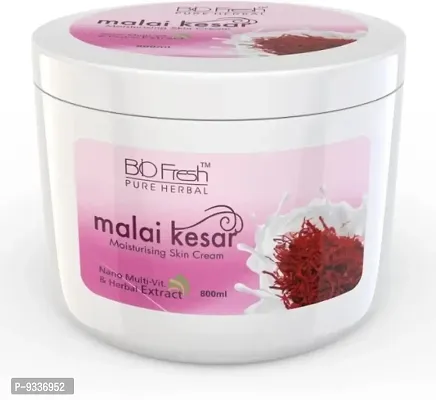 Biofresh Malai Kesar Moisturising skin cream 800ml-thumb0