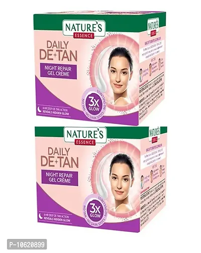 NATURES DAILY DE+TAN NIGHT REPAIR GEL CREAM (50ml*2)