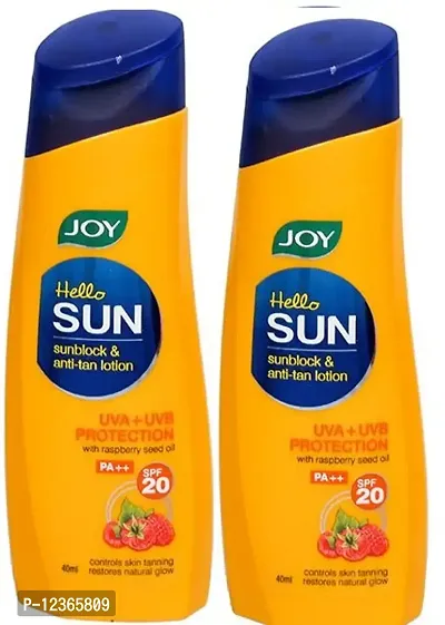 JOY Hello Sunblock  Anti-tan Lotion SPF 20 (40ml*2)