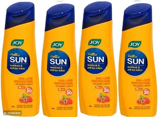 JOY Hello Sunblock  Anti-tan Lotion SPF 20 (40ml*4)