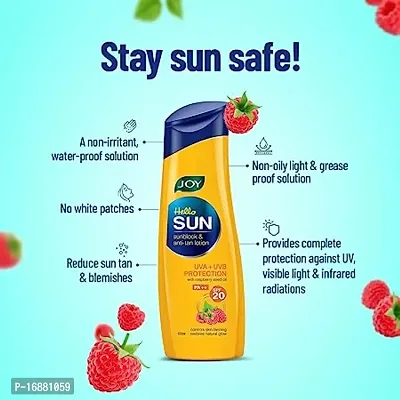 JOY Hello SUN Sunblock  Anti-Tan Lotion PA++ SPF20   100ml-thumb3