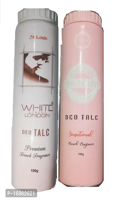 St. Louis WHITE LONDON+Pinkberry Deo Talc Powder (100g*2)