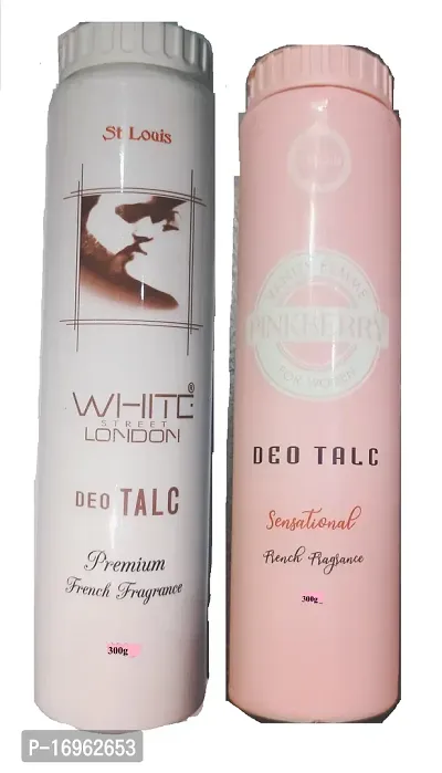 St. Louis WHITE LONDON+Pinkberry Deo Talc Powder (300g*2)