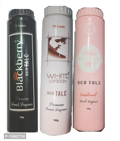 St. Louis Blackberry+WHITE LONDON+Pinkberry Deo Talc Powder (100g*3)