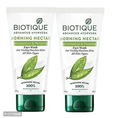 BIOTIQUE MORNING NECTAR Moisturize  Nourish Face Wash (150ml*2)