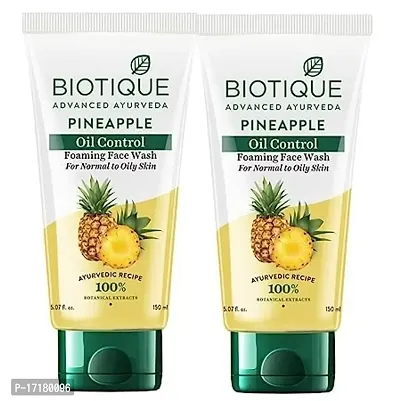 BIOTIQUE PINEAPPLE Foaming Face Wash (150ml*2)