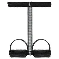 Tummy Trimmer Single Spring Ab Exerciser Fat Burner for Men and Women Ab Exerciser (Black)-thumb2