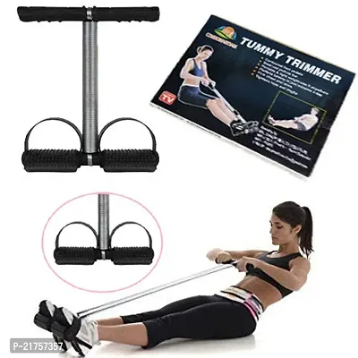 Tummy Trimmer Single Spring Ab Exerciser Fat Burner for Men  Women Ab Exerciser (Black)