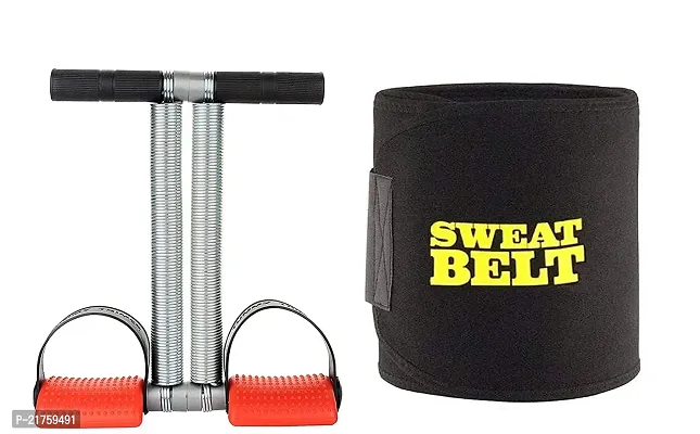 Double Spring Tummy Trimmer Combo with Sweat belt-thumb0