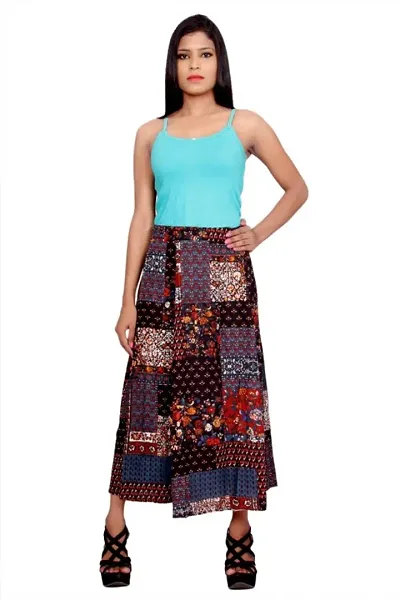 Fancy Printed Rayon Skirt