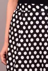 Polka dots black women western skirt-thumb1