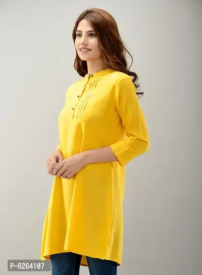 Pretty graceful women yellow dress-thumb2