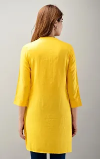 Pretty graceful women yellow dress-thumb3