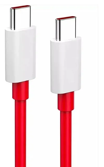 Compatible With Oneplus 10/10Pro/10R/8T/9/9Pro/9R/Nord 2 Fast Charging Cable 6.5A Warp Charge Usb C To Usb C Cable, 1 Mtr Super Fast Charging Cable