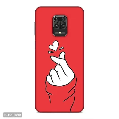 Screaming Ranngers Red/Heart/Girl Design/Finger 3D Printed Back Cover for Xiaomi Redmi Note 9 Pro/Redmi Note 9 Pro Max/Poco M2 Pro-thumb0