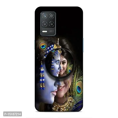 Screaming Ranngers Printed Hard Matt Finish Mobile Case Back Cover with Mobile Holder for Realme Narzo 30 5G (God/Radha Krishna/Religious)-thumb0