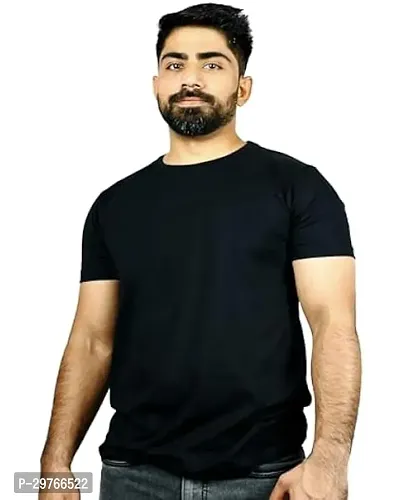 Cotton Blend T-Shirt for Men-thumb0