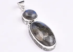 Shimmering Multicoloured German Silver Pendant For Women-thumb1